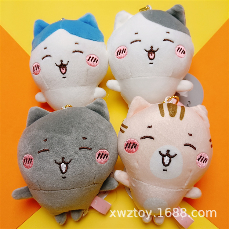 Cat Toys - 치이카와 플러시 펜던트, 빅헤드 Q-버전 해피
