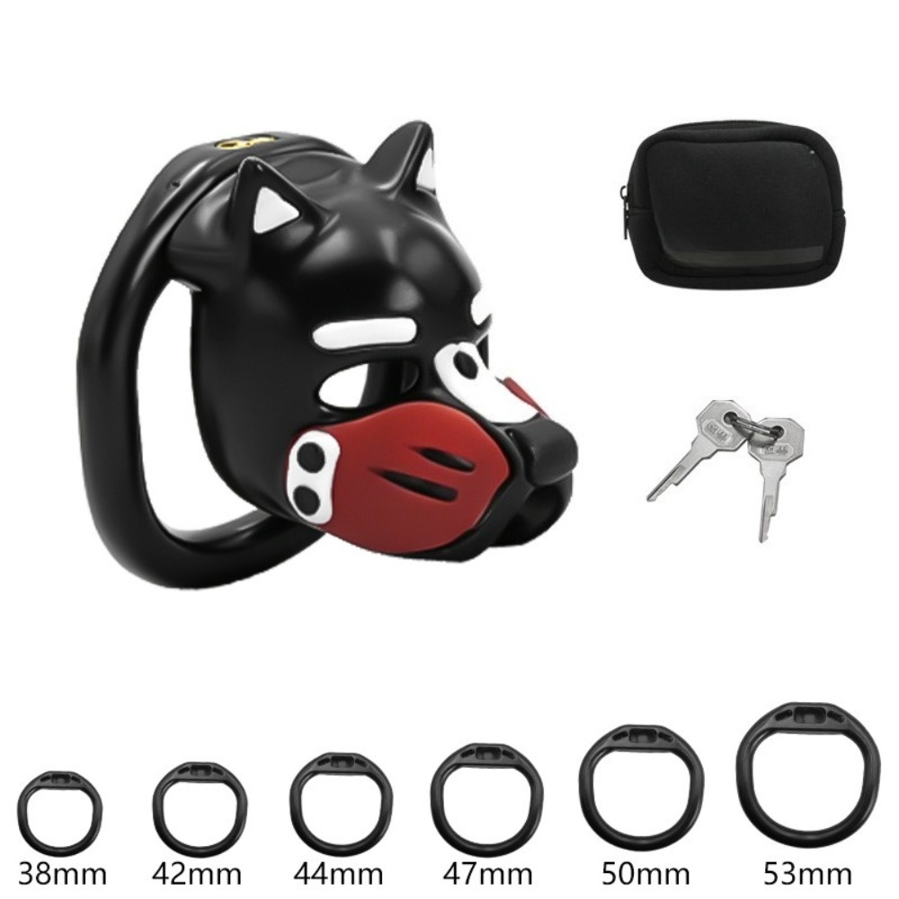 Dog Toys - 새로운 개머리 모양의 정조대, 화려한 마스크와