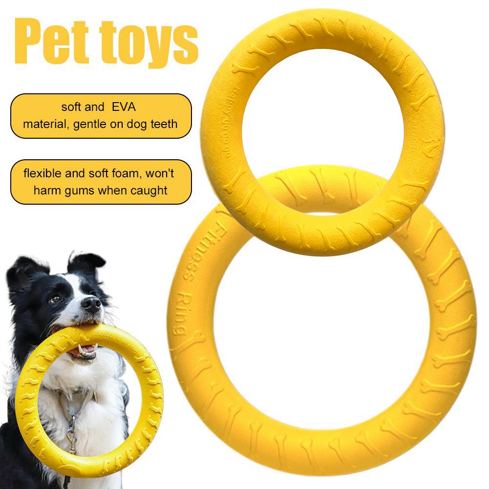 Interactive Squeaky Plush Dog Toy - 강아지 링 장난감 애완견 플라잉 디스크
