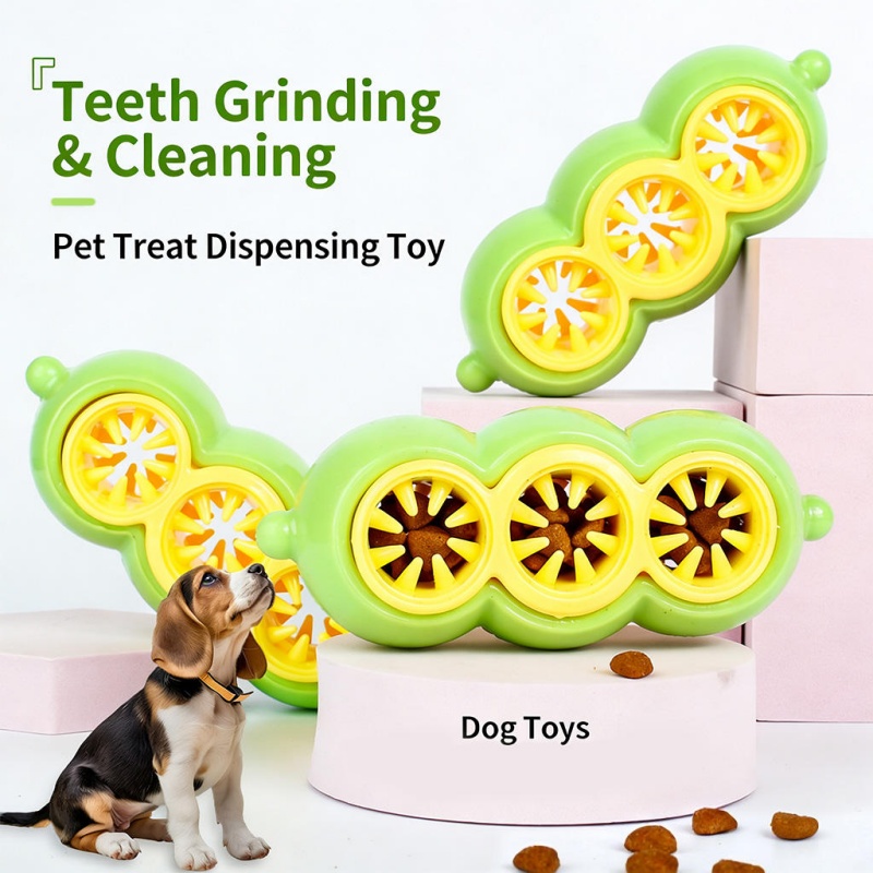Interactive Squeaky Plush Dog Toy - 상호작용형 간식 분배 장치가 달린 강아지용