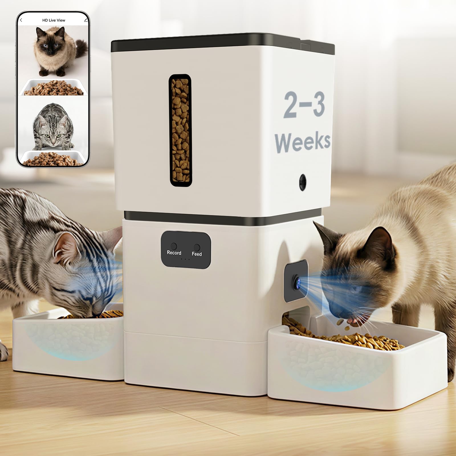 Pet Feeders - 5GHz WiFi 8L 스마트 자동 애완동물