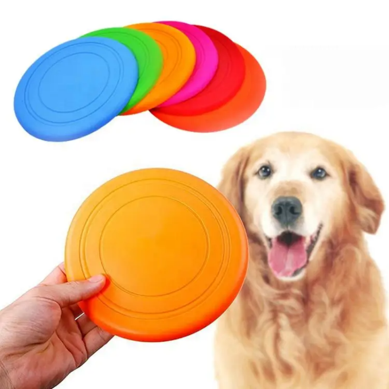강아지용 씹을 수 있는 부드러운 고무 소재의 플라잉 디 - Flying Disc Dog Training Toy 리뷰 및 가격