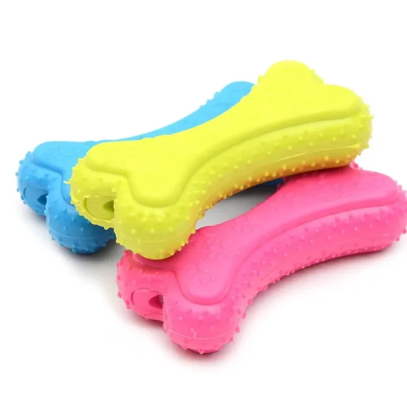 내구성이 뛰어난 스파이크형 고무 뼈 모양의 강아지 씹는 - Teeth Cleaning Dog Chew Bone 리뷰 및 가격