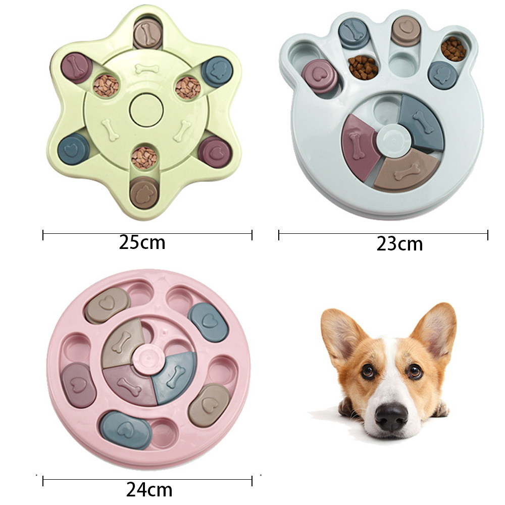 개 퍼즐 장난감 느린 피더 증가 IQ 대화 형 턴테이블 - Dog Puzzle Feeder Toy 리뷰 및 가격
