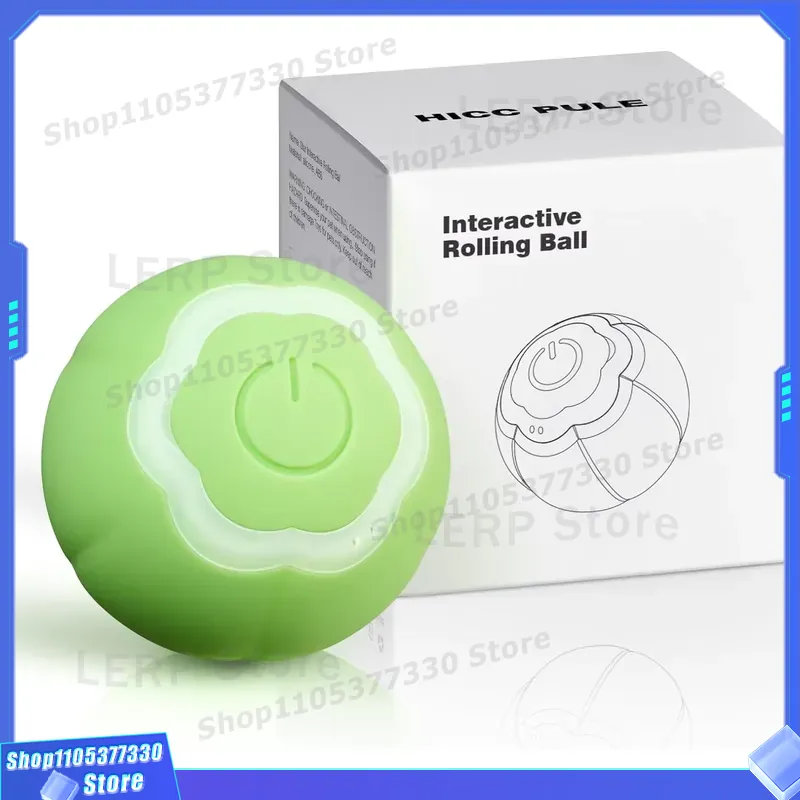 다채로운 색상의 빛을 내는 움직이는 공, 실내 고양이  - Automatic Moving Dog Ball 리뷰 및 가격
